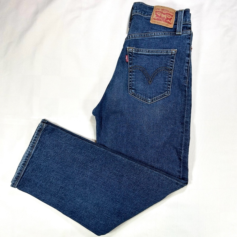 Levi's Women's Boot Cut Jeans in Dark Blue Denim